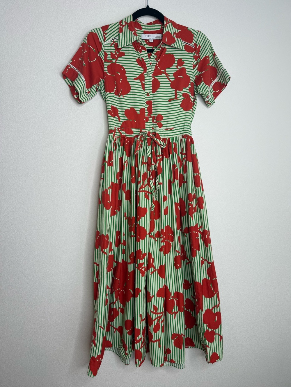 Hunter Bell Colby Midi Dress Green
Striped Cotton Sz XS - Picture 5 of 16